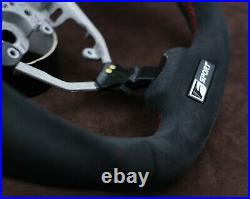 06-13 IS Lexus custom steering wheel is250 is300 220 flat bottom thick Alcantara