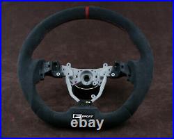 06-13 IS Lexus custom steering wheel is250 is300 220 flat bottom thick Alcantara