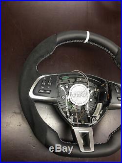 12-17 Jaguar steering wheel custom thick flat bottom XFR XK XKR XF R S type