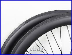 1380g Sapim 38mm Carbon Wheels Clincher Tubeless Rim 700C UD Matt Road Bicycle
