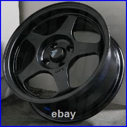 15x6.5 Matte Black Wheels AVID1 AV08 4x100 35 (Set of 4) 73.1