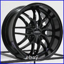 15x7 Matte Black Wheels ARC AR3 4x100 20 (Set of 4) 73.1