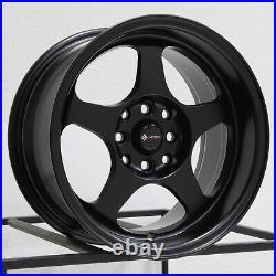 15x8 Matte Black Wheels Vors SP1 4x100/4x114.3 20 (Set of 4) 73.1