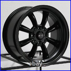 15x8 Matte Black Wheels Vors TR9 4x100/4x114.3 20 (Set of 4) 73.1