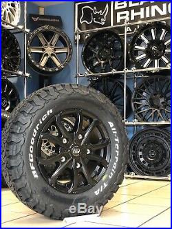 16 Alloy Wheels Ford Transit Custom Bfg All Terrain Tyres Matt Black Alloys