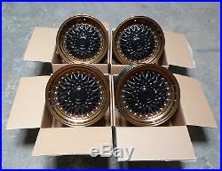 16 Dare Rs Style Alloy Wheels 4x100 4x108 16x9 Et20 X 4 Matt Black Bronze