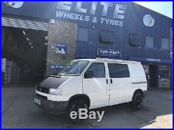 16 Vw T4 Matt Black Alloy Wheels Bfg All Terrain Tyres Rugged Offroad 5x112