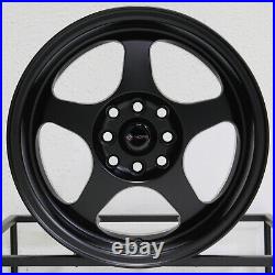 16x7 Matte Black Wheels Vors SP1 4x100/4x114.3 38 (Set of 4) 73.1