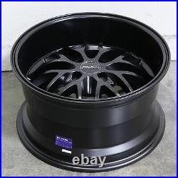 16x8.5 Matte Black Wheels ARC AR3 4x100 20 (Set of 4) 73.1