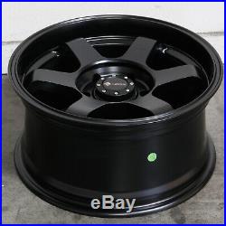 16x8 Matte Black Wheels Vors VE37 6x5.5/6x139.7 0 (Set of 4)