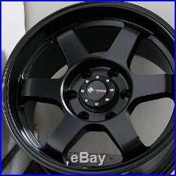 16x8 Matte Black Wheels Vors VE37 6x5.5/6x139.7 0 (Set of 4)