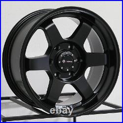 16x8 Matte Black Wheels Vors VE37 fit Tacoma 4Runner FJ Cruiser 6x5.5/6x139.7 -1