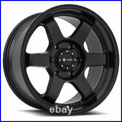 16x8 Matte Black Wheels Vors VE37 fit Tacoma 4Runner FJ Cruiser 6x5.5/6x139.7 -1