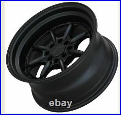 16x8 XXR 002.5 4x100/4x114.3 0 Flat Black Wheels Rims Set(4)