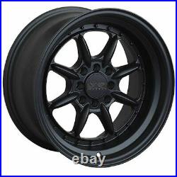 16x8 XXR 002.5 4x100/4x114.3 0 Flat Black Wheels Rims Set(4)