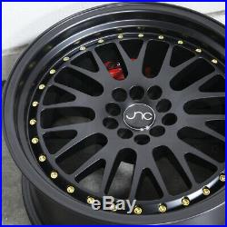 16x9 Matte Black Wheels JNC 001 JNC001 5x100/5x114.3 10 (Set of 4)
