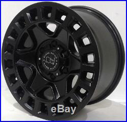 17 Alloy Wheels Black Rhino York 6x139 ET12 110 Toyota L-Cruiser Matte Black