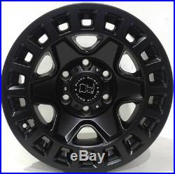 17 Alloy Wheels Black Rhino York 6x139 ET12 110 Toyota L-Cruiser Matte Black