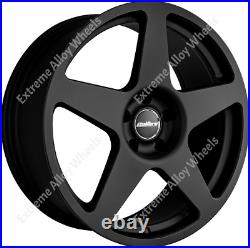 17 Black Five Alloy Wheels Fits Bmw 1502 1602 1802 E21 E30 Retro 4x100