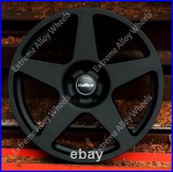 17 Black Five Alloy Wheels Fits Bmw 1502 1602 1802 E21 E30 Retro 4x100