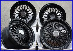 17 Cruize Classic Alloy Wheels Matt Black Deep Dish 4x100 17 Inch Alloys