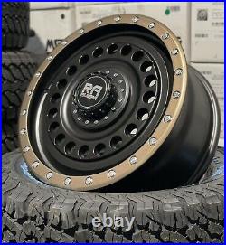 17 Matt Black Alloy Wheels 5x120 Bfg Man Tge Crafter Vw T5 T6 1100kg Load Rate