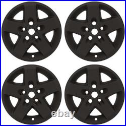 17 Matte Black Wheel Skins for 2007-2017 Jeep Wrangler