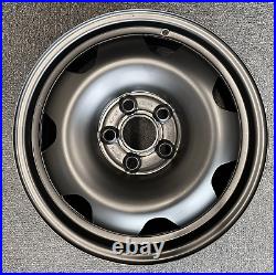 17 Steel Wheels Fits Vw T5 T6 Transporter Matt Black Swamper 4x4 All Terrain