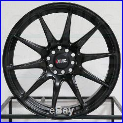 17x7.5 Flat Black Wheels XXR 527 4x100/4x114.3 40 (Set of 4)