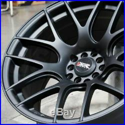 17x7 Flat Black Wheels XXR 530 4x100/4x114.3 35 (Set of 4)