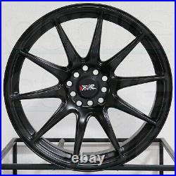 17x8.25 Flat Black Wheels XXR 527 4x100/4x114.3 25 (Set of 4) 73.1