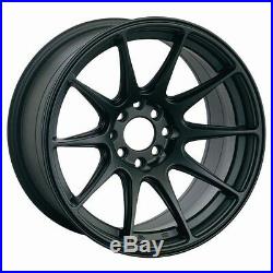 17x8.25 Xxr 527 Rims 5x114.3 +35 Flat Black Wheel Fits Lexus Is250 Is300