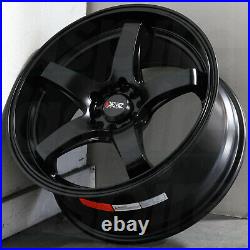 17x8 Flat Black Wheels XXR 555 5x100/5x114.3 35 (Set of 4)