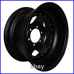 17x8 John Red Steel Black Matt Rims Wheels 6x139,7 Et-20 Toyota Nissan Ford Isuz