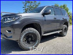17x8 John Red Steel Black Matt Rims Wheels 6x139,7 Et-20 Toyota Nissan Ford Isuz