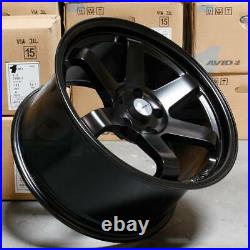 17x8 Matte Black Wheels AVID1 AV06 4x100 35 (Set of 4) 73.1