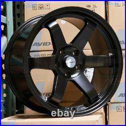 17x8 Matte Black Wheels AVID1 AV06 4x100 35 (Set of 4) 73.1