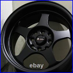 17x8 Matte Black Wheels Vors SP1 4x100/4x114.3 30 (Set of 4) 73.1