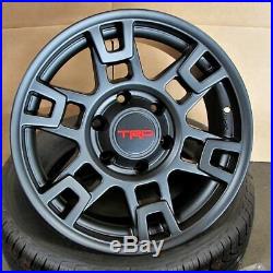 17x8 SEMA Pro Style Matte Black Wheels Fits Toyota TRD Tacoma FJ Cruiser 4Runner