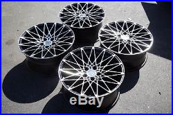 18X8/18x9 AodHan LS001 Rims 5X114.3 +15 Matte Black Wheel Fits G35 350z (Used)