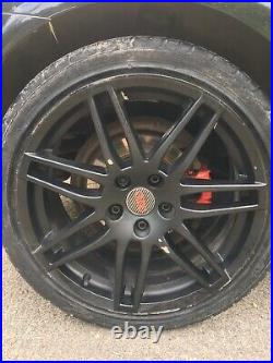 18 Audi RS4 Style Alloy Wheels With Tyres Matt Black 5x100