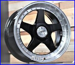 18 Black 04 Alloy Wheels Fits Ford Mondeo Puma S Max Transit Connect 5x108