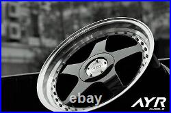 18 Black 04 Alloy Wheels Fits Ford Mondeo Puma S Max Transit Connect 5x108