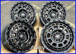 18 Black TG9 Alloy Wheels Fits Vw T5 T6 T28 T30 T32 Van Camper Mini Bus Crew