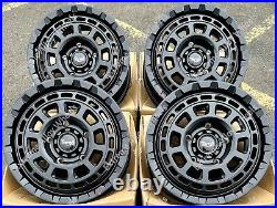 18 Black TG9 Alloy Wheels Fits Vw T5 T6 T28 T30 T32 Van Camper Mini Bus Crew