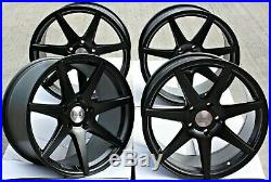 18 Black Z1 Alloy Wheels Fits Vauxhall Vivaro Mk1 Renault Trafic 5x118