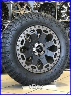 18 Ford Ranger 6x139 Hilux L200 Alloy Wheels Matt Black Mud Terrain Tyres Black