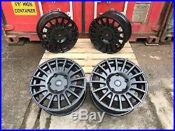 18 Ford Transit Custom Alloy Wheels 5x160 Aluwerks Piranha Black Matt