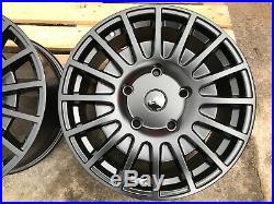 18 Ford Transit Custom Alloy Wheels 5x160 Aluwerks Piranha Black Matt