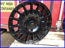 18 Ford Transit Custom Alloy Wheels 5x160 Aluwerks Piranha Black Matt